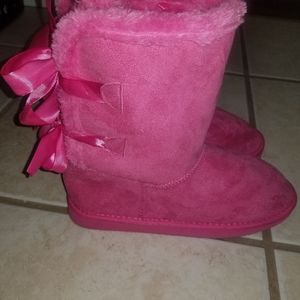 Pink Fur Lined Boots